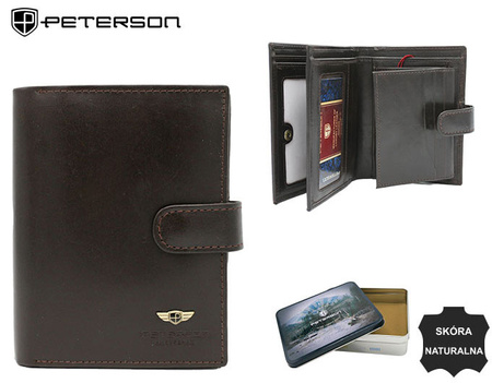 Portfel skórzany RFID PETERSON PTN 22310L-VT