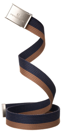 Pasek parciany PETERSON PTN SILV-NAV-BR