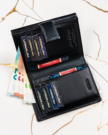 A two-piece gift set: wallet and keychain Peterson PTN SET-D-66-KCS BLACK