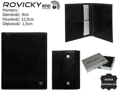 Portfel męski skórzany N02-RVT Black