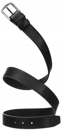 Zestaw prezentowy męski: pasek i portfel ze skóry ekologicznej Rovicky PU R-N003L-120-PU03 BLACK