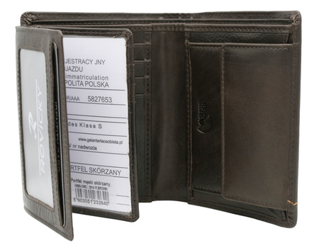 Portfel męski skórzany N890-CMC R.Brown