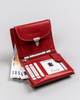 Women's leather wallet R-RD-39-GCL Red