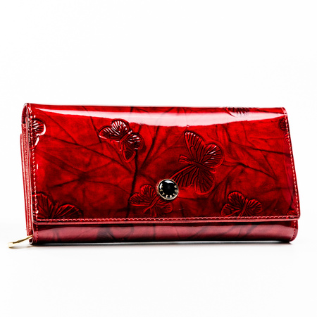 Portfel damski skórzany PTN 42100-BFBC Red