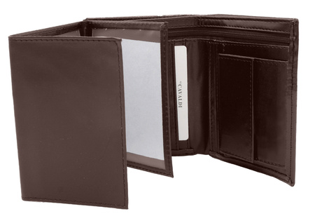 Portfel męski eko na blistrze F18-072-BL Brown