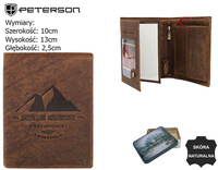 PETERSON PTN N4-BE-MOUN RFID leather wallet