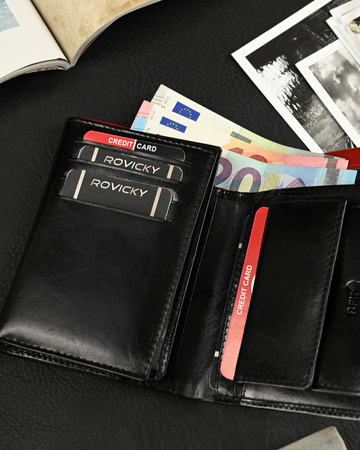 RFID leather wallet RONALDO D1072-VT