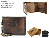 Leather wallet N992C-VIN-05 Brown