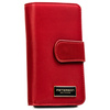 Portfel damski skóra naturalna+PU PTN PS116-HNL Red