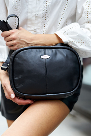 Torebka damska skórzana R-307-22-NS Black