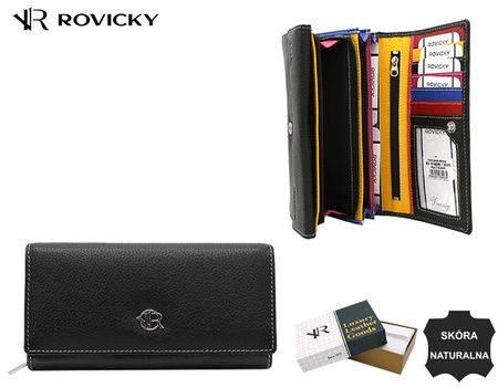 Portfel damski skórzany RD-12-NDM Multi Black