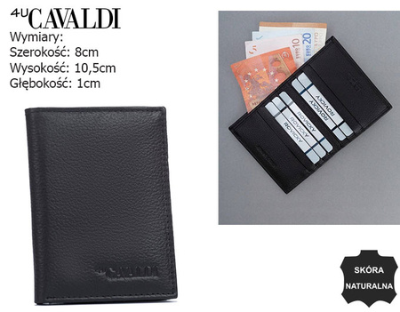 Skórzane etui na dokumenty TW-01-PDM-BP Black