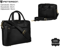 Torba skórzana PTN LP-2680-COM Black