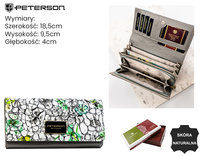 Portfel damski skóra+PU PH20-LFL Green