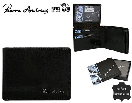 Portfel skórzany RFID PIERRE ANDREUS CPR-021-PA