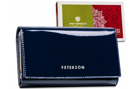 Leather wallet RFID PETERSON PTN BC-466