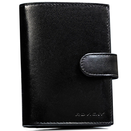 Portfel męski skórzany na blistrze 324L-GA-BL Black