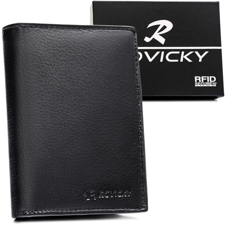 Portfel męski skórzany 0001-RVD Black