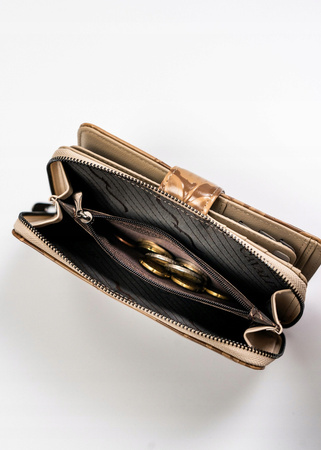 Portfel damski Skóra+PU PX34-DSF Camel