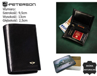 Portfel skórzany RFID PTN PTN 324-P Black