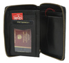 Leather wallet PTN 340-CA-6655 BLACK