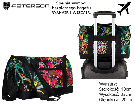 Patterned travel bag for carry-on luggage - Peterson