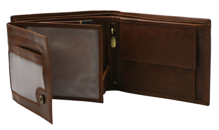 Porfel męski skórzany PTN N992-LWC Cognac