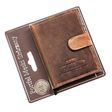 Portfel męski skórzany na blistrze N4L-CHM-BL Cognac