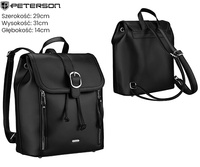 Plecak damki PU R-L61409 Black