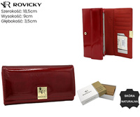 Portfel damski skórzany RH-22-1-SH-R Red