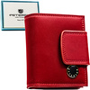 Portfel damski skóra naturalna+PU PTN PS329-HNL Red