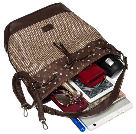 Torebka damska David Jones 6875-2 Brown