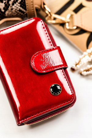 Women's wallet in a vertical orientation PTN PH31-1-SH Red