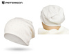 Czapka damska ozdobiona kryształkami PETERSON PTN HAT-05 White
