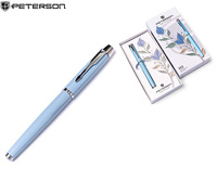 Długopis w pudełku Peterson PTN 222-GB L.Blue-Silver