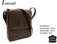 Women's leather handbag LR-TSL-06-GVT BROWN