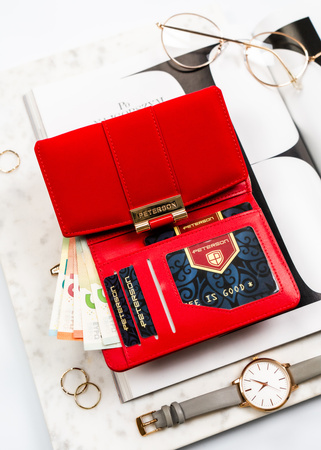 Portfel damski eko PTN 0015-JI Red