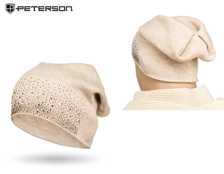 Czapka damska PTN HAT-01 Beige