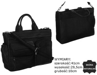 NO LOGO leather laptop bag LAP-15604-NDM-NL