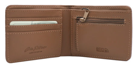 Portfel męski ze skóry PU PTN EH-03Z D.Brown