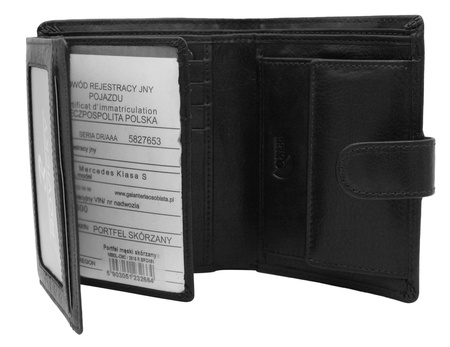 Leather wallet N890L-CMC Black