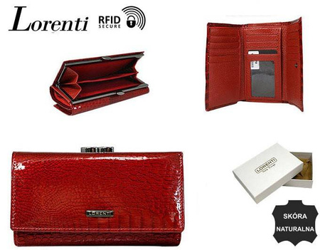 Portfel skórzany RFID LORENTI 55020-RS