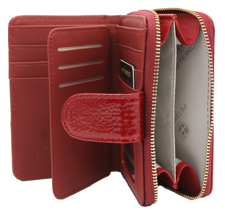Women's wallet in a vertical orientation PTN PH31-1-SH Red