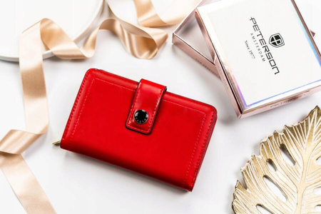 Damski zestaw prezentowy: portfel, długopis, brelok PTN ZDE-04 Red