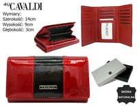 Portfel damski skórzany H29-3-SH9 Red