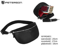 Leather bumbag PETERSON PTN NER-375-SNC