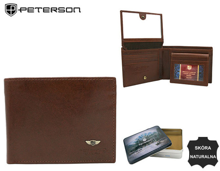 Portfel skórzany PTN 22301-VT Brown