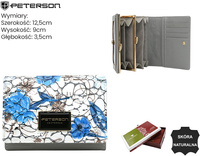 Portfel damski skóra+PU PH30-LFL Blue