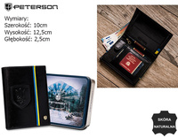 Portfel skórzany RFID PETERSON PTN 317-P-UP UA