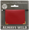 Skórzane etui na dokumetny 302-BL Red